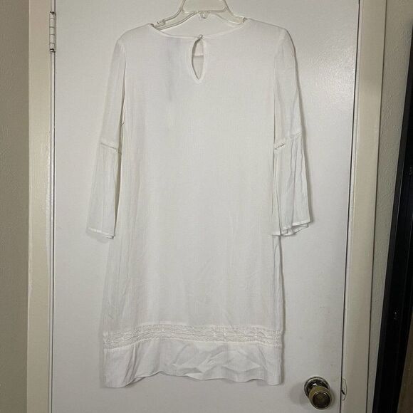 NEW! KUT from the Kloth white long sleeve Boho dress US 2 $128 D - Picture 6 of 6